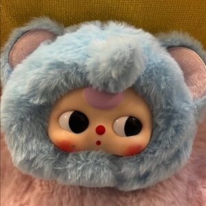 <Authentic> Blue Plush Toy with Cute Face